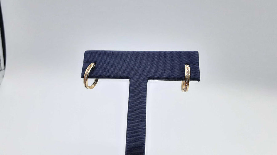 Hoop Earrings - Yellow Gold 10k (.417) 0.9 grams