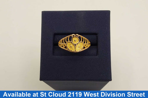 Women's Ring - Yellow Gold 22k (.917) 1.4 grams Size 6.5