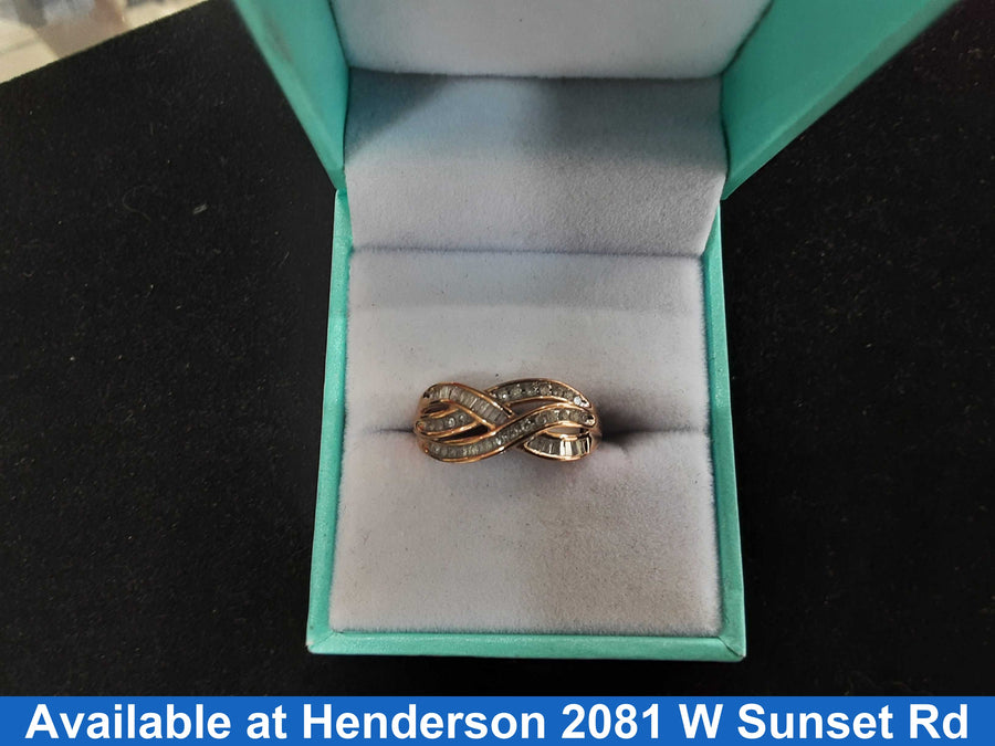 Women's Ring - Rose Gold 10k (.417) 2.5 grams Size 6.5