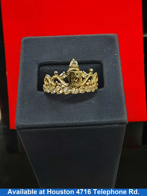 Women's Ring - Yellow Gold 14k (.585) 2.6 grams Size 7