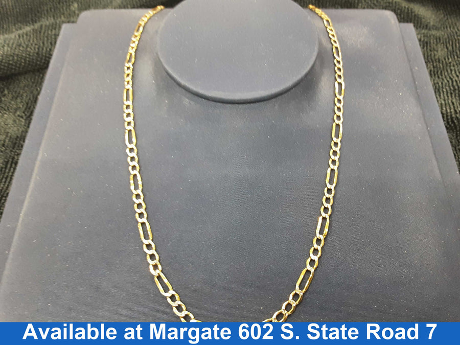 Figaro Chain - Yellow Gold 10k (.417) 4.5 grams 22 inch