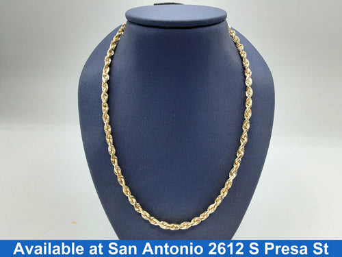 Yellow Gold 10k (.417) 16.4 grams 22 inch