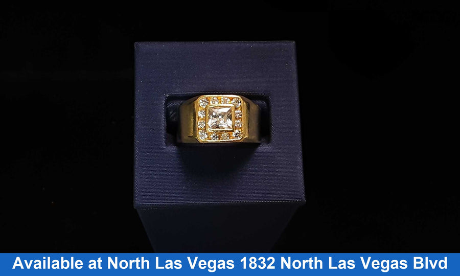 Men's Ring - Yellow Gold 14k (.585) 6.9 grams Size 8.5