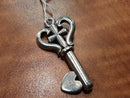 James Avery Heart Key Pendant Silver 6.2 Grams