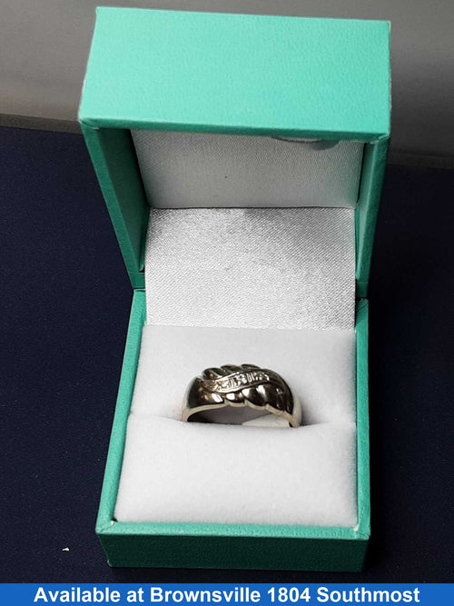 Women's Ring - Anniversary - White Gold 14k (.585) 5.2 grams Size 6.5