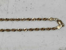 Rope Chain - Yellow Gold 10k (.417) 4.3 grams 22 inch