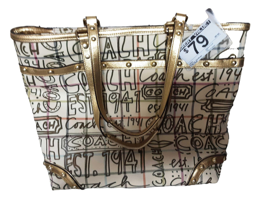 Coach H0968-f13187 Gold Purse / Handbag