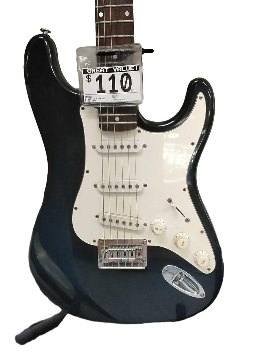 Fender Squier Black Electric Bass Guitar