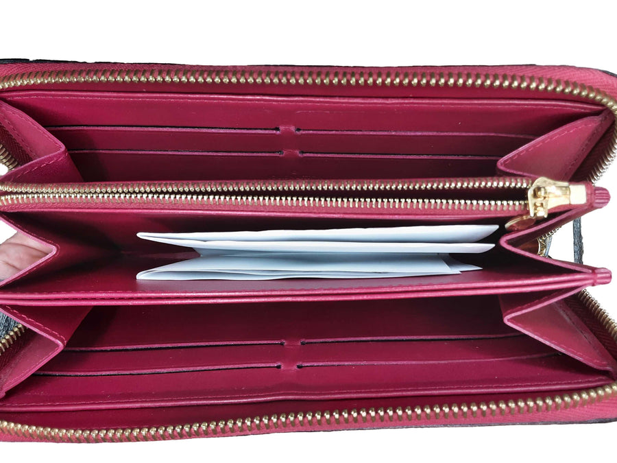 Louis Vuitton Vernis Zippy Red Wallet