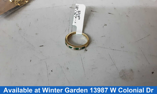 Women's Ring - Yellow Gold 10k (.417) 1.9 grams Size 5.5