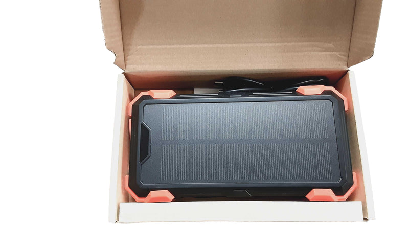 Solar Power Bank Sudrov Orange Misc. Mobile Phone Accessory