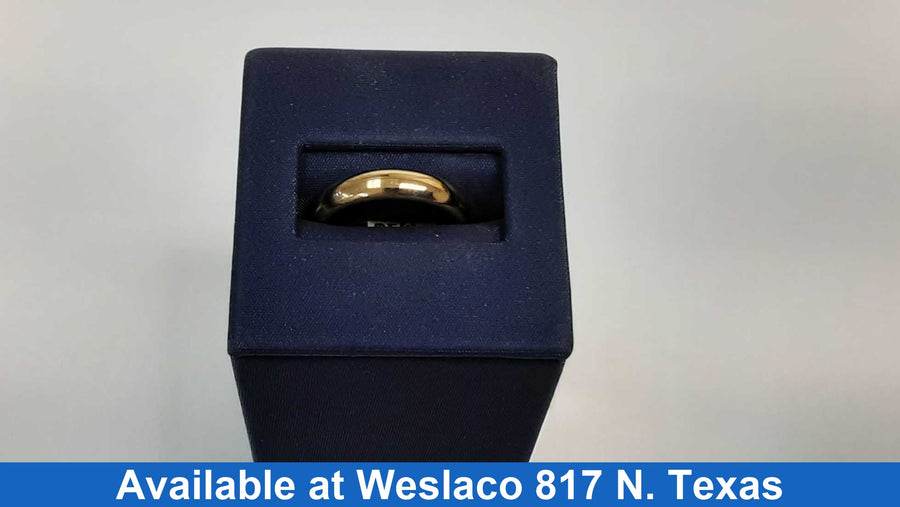 Ring - Wedding Band - Yellow Gold 10k (.417) 3.6 grams Size 7.5