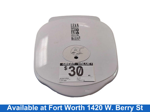 Georgeforman Gr-10a White Electric Grill / Smoker