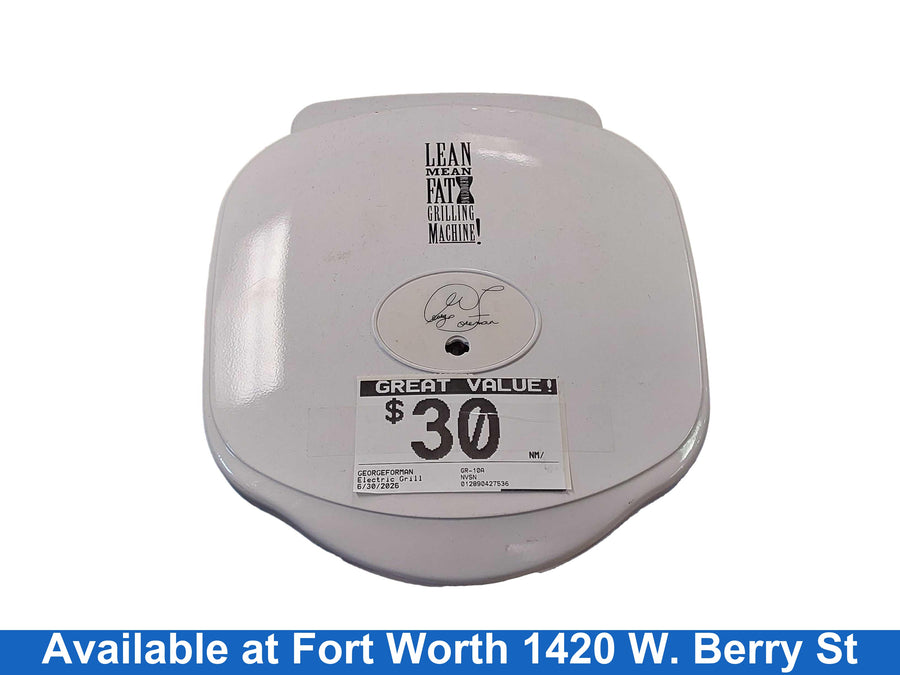Georgeforman Gr-10a White Electric Grill / Smoker