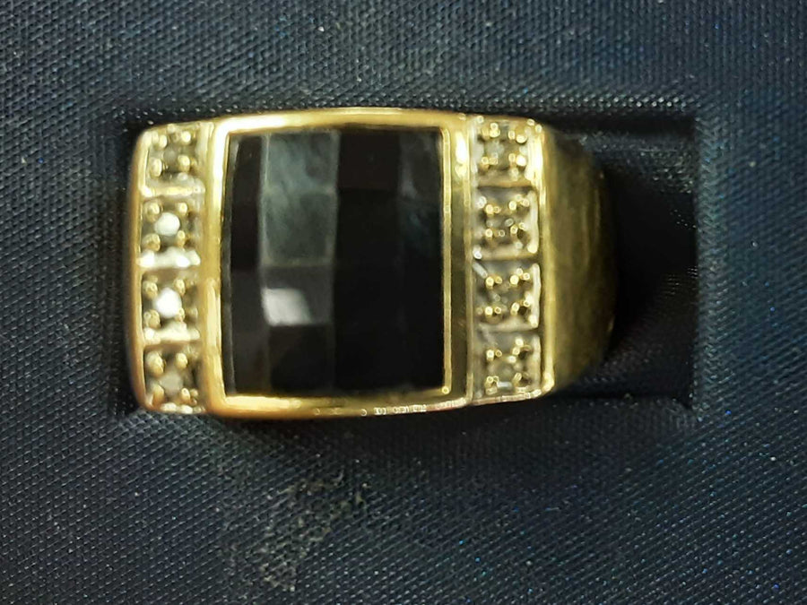 Men's Ring - Yellow Gold 10k (.417) 7.7 grams Size 8.5