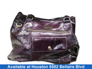 Jimmy Choo Longchamp Maroon Patent Leather Purple Purse / Handbag