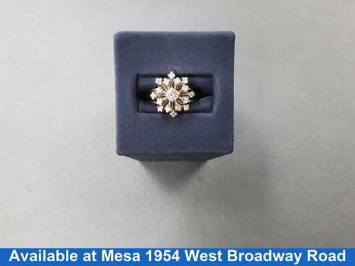 Women's Ring - White Gold 14k (.585) 5.3 grams Size 9.5