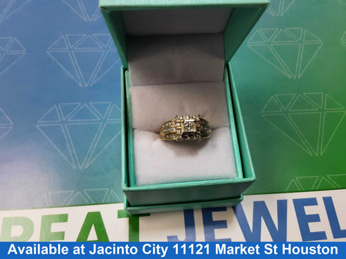 Women's Ring - Yellow Gold 10k (.417) 5.1 grams Size 7.5