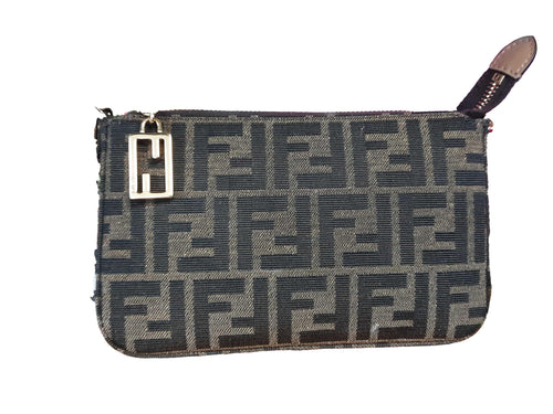 Fendi Zucca Ff Brown Purse / Handbag