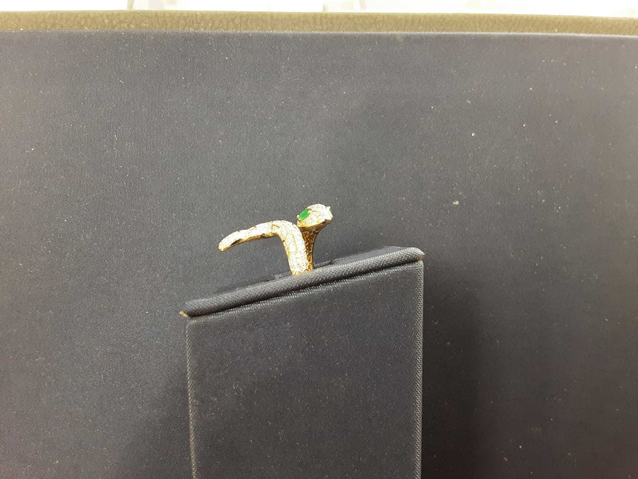 Women's Ring - Yellow Gold 14k (.585) 4.8 grams Size 20