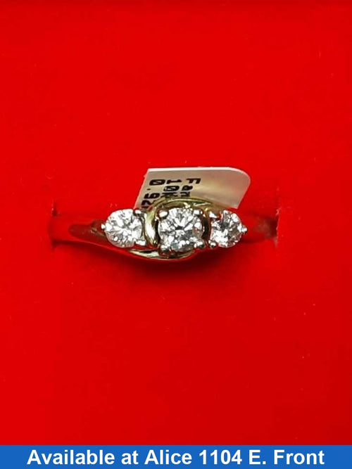 Ring - Wedding Set - Yellow Gold 10k (.417) 3.2 grams Size 7