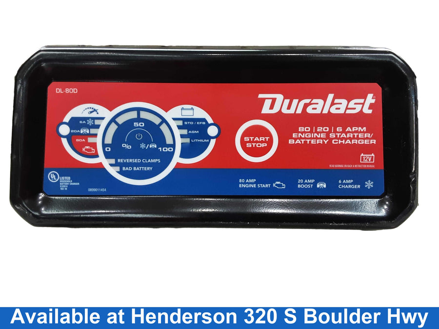 Duralast Dl-80d Black Battery Charger