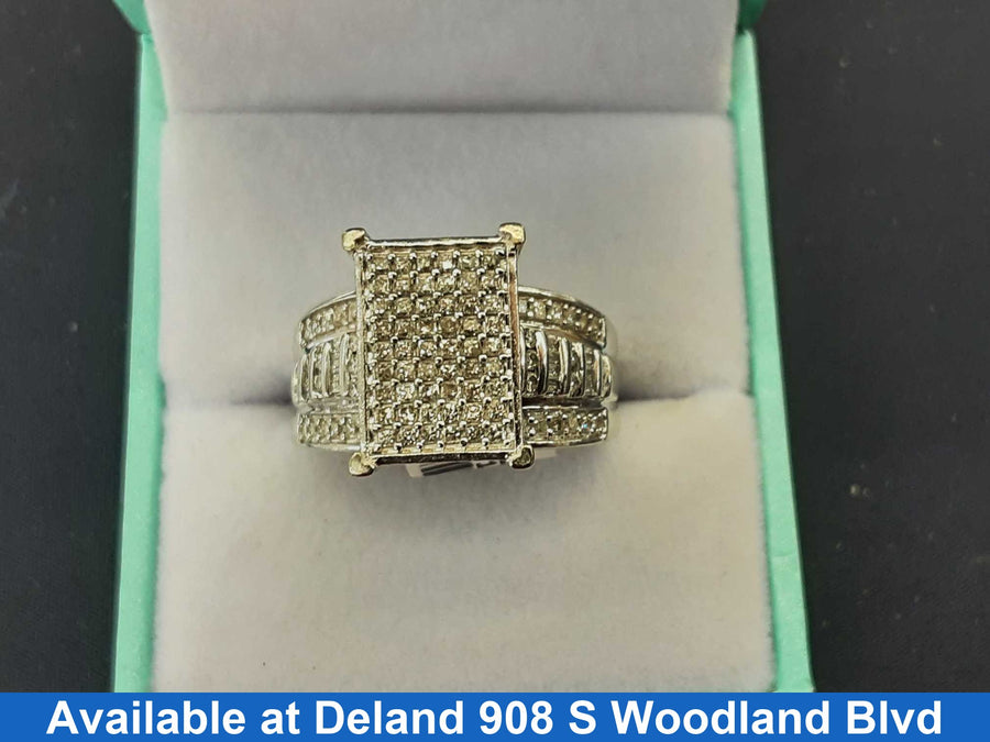 Women's Ring - White Gold 10k (.417) 7.6 grams Size 7.5
