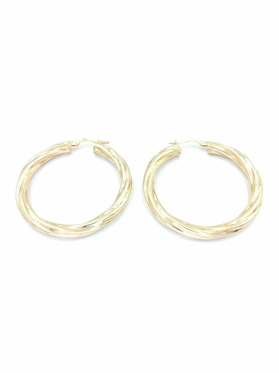 Hoop Earrings - Yellow Gold 14k (.585) 4.3 grams