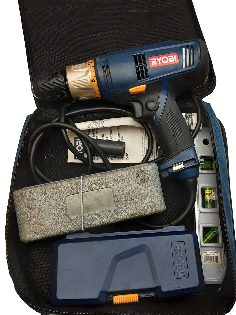 Ryobi D47c Blue Corded Standard Drill