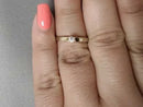 Women's Ring - Solitaire - Yellow Gold 14k (.585) 1.7 grams Size 5.5