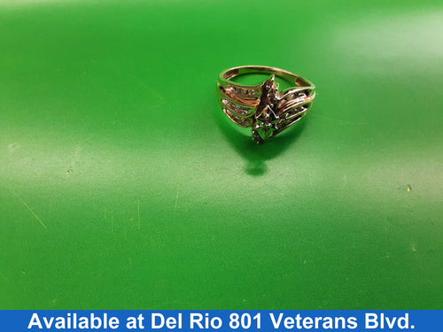 Women's Ring - Yellow Gold 10k (.417) 2.9 grams Size 7.5