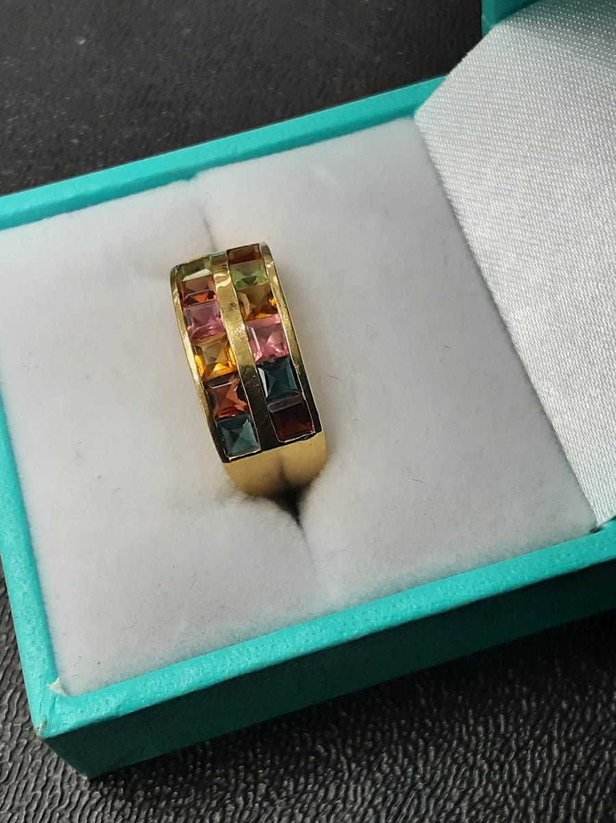 Women's Ring - Yellow Gold 14k (.585) 4.2 grams Size 7