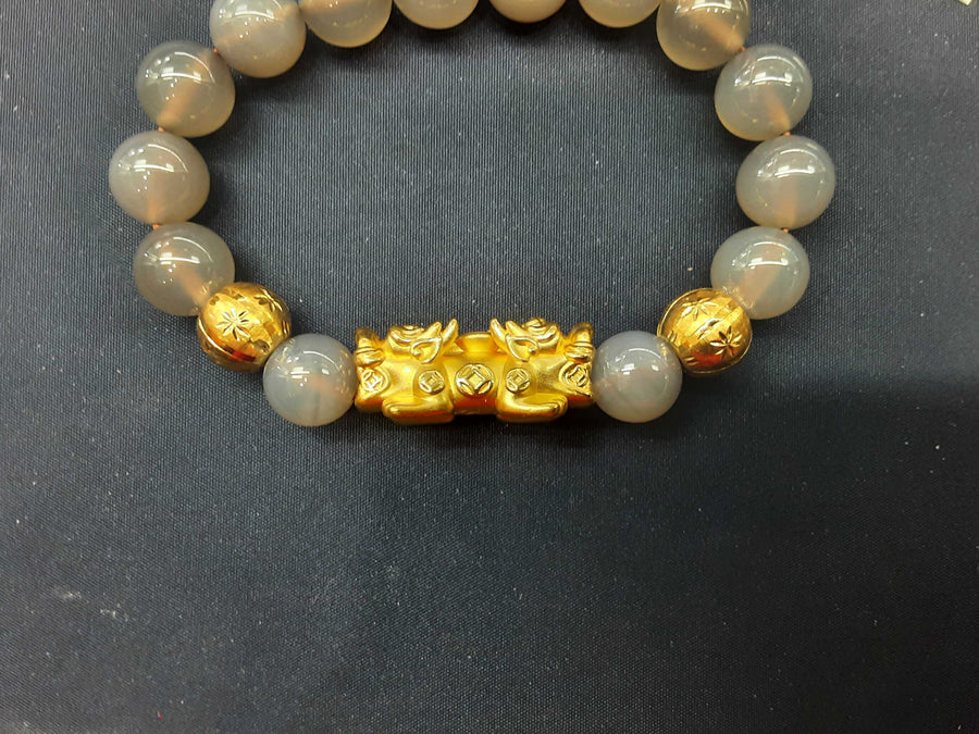 Bead Bracelet - Yellow Gold 22k (.917) 26.5 grams 8 inch