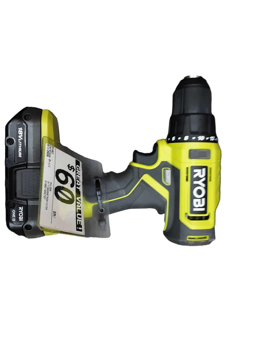Ryobi Pcl206 Yellow Cordless Standard Drill