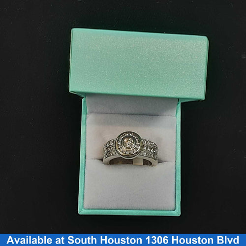 Man's Ring - White Gold 18k (.750) 17.6 grams Size 10
