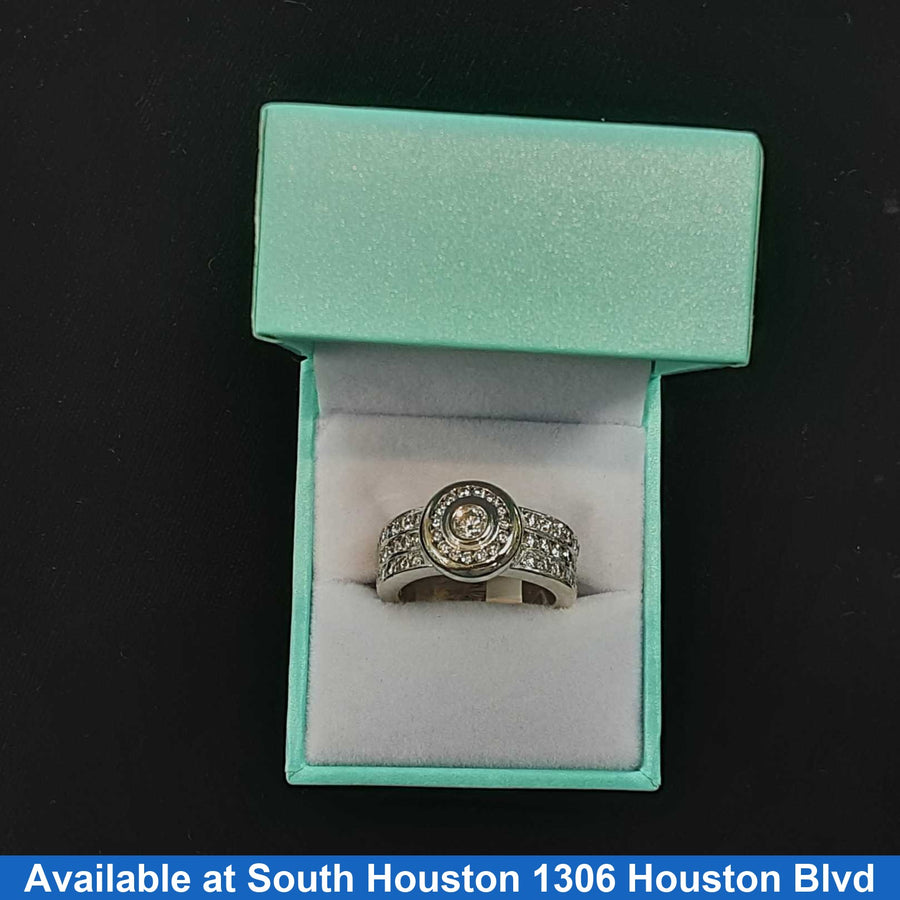 Man's Ring - White Gold 18k (.750) 17.6 grams Size 10