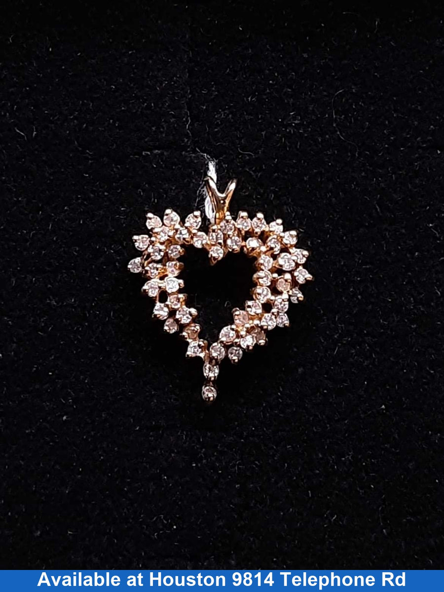 Diamond Pendant - Yellow Gold 14k (.585) 2.5 grams