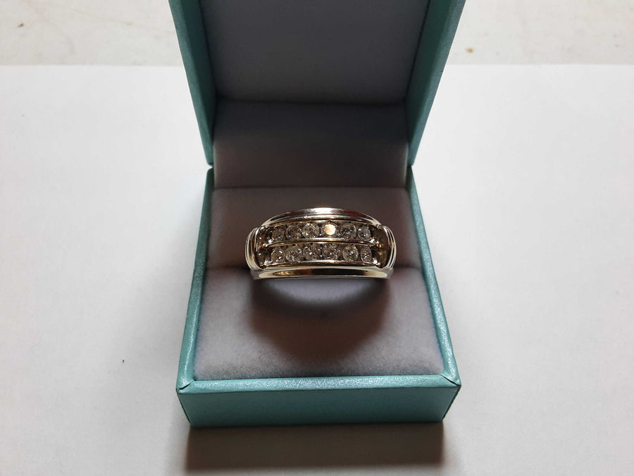 Ring - Wedding Band - White Gold 14k (.585) 7.2 grams Size 12
