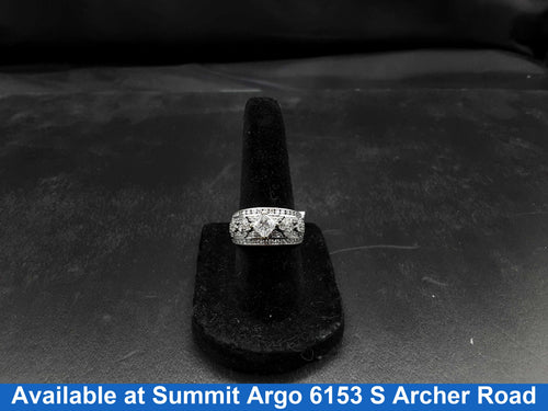 Ring - Engagement Set - White Gold 10k (.417) 4.8 grams Size 6.5