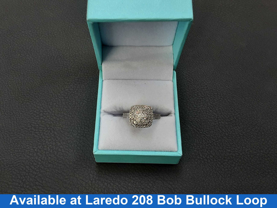 Women's Ring - White Gold 10k (.417) 3.1 grams Size 20