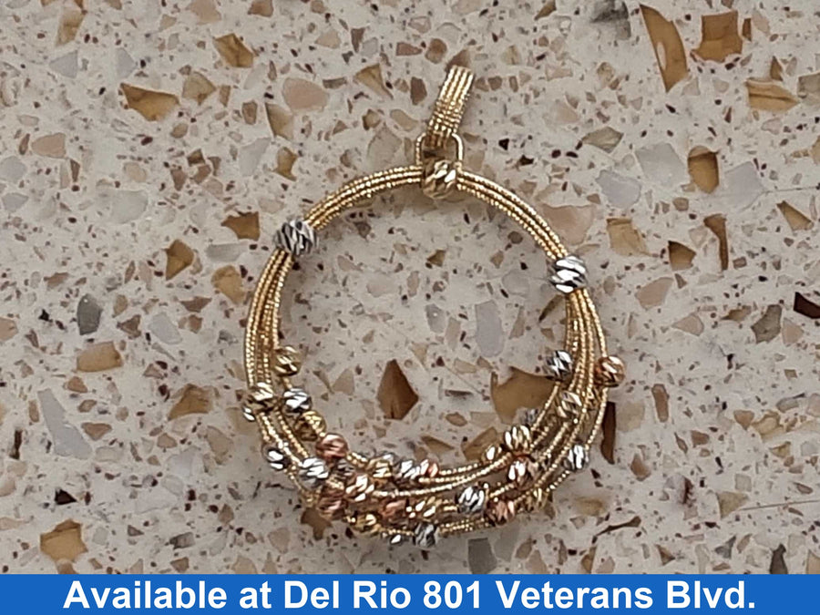 Symbol Pendant - Tricolor Gold 10k (.417) 3.8 grams