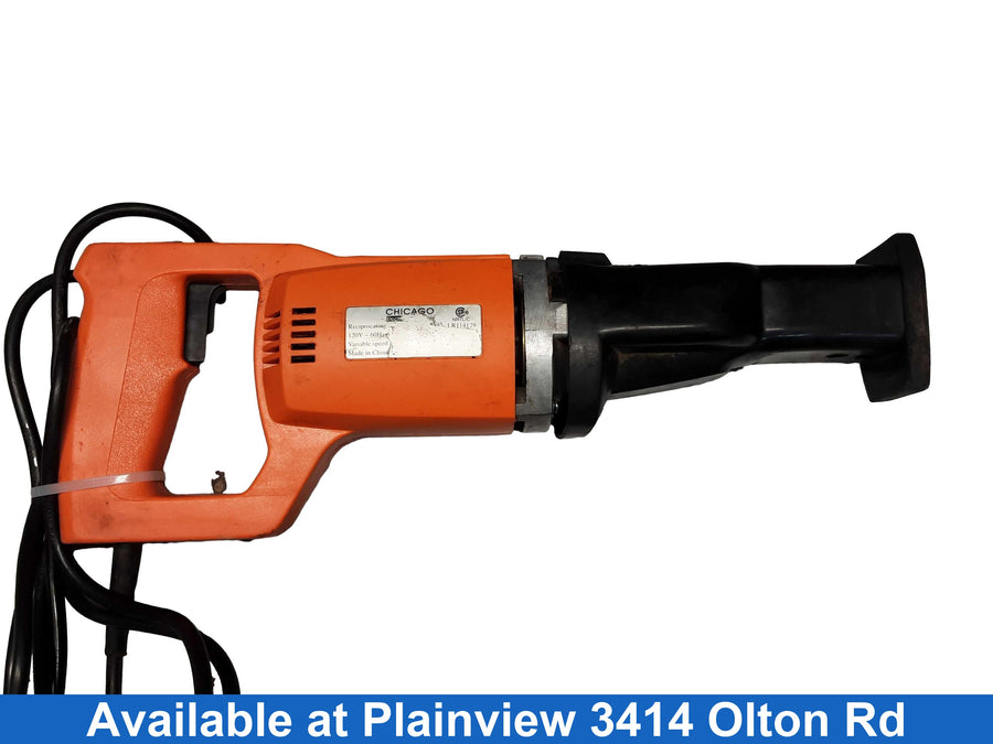 Chicago Electric Orange Corded Reciprocating Saw
