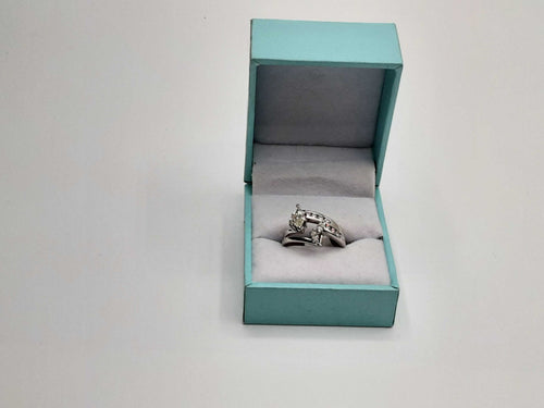 Ring - Engagement Set - White Gold 14k (.585) 4.9 grams Size 6