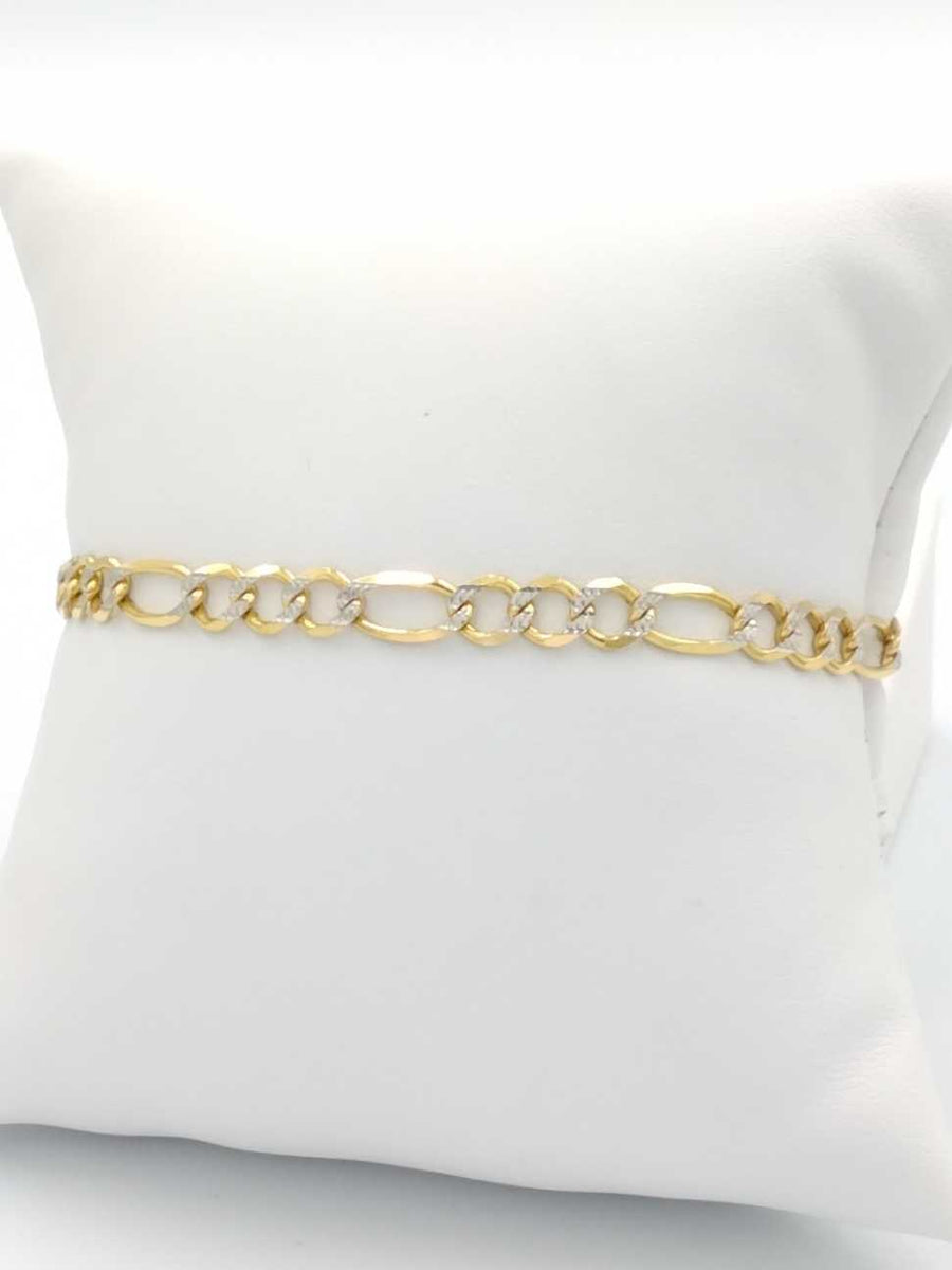 Figaro Bracelet - Yellow Gold 14k (.585) 7.8 grams 8 inch