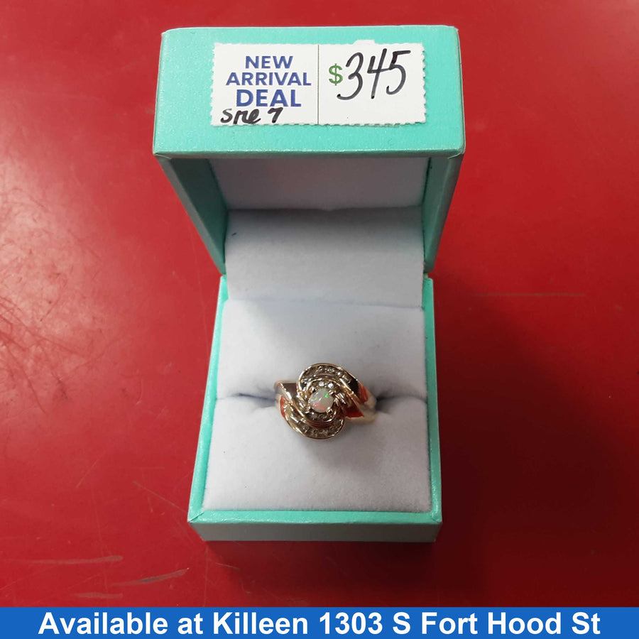 Women's Ring - Yellow Gold 10k (.417) 2.8 grams Size 20