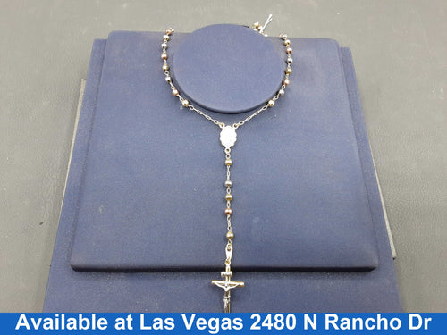 Bead Chain - Tricolor Gold 14k (.585) 11.5 grams 28 inch