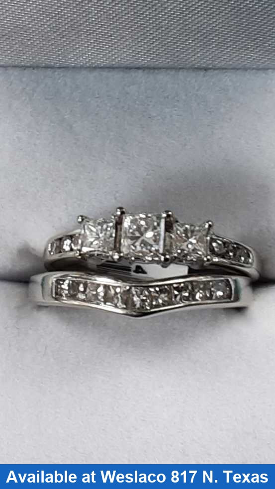 Women's Ring - Anniversary - White Gold 14k (.585) 6.4 grams Size 5