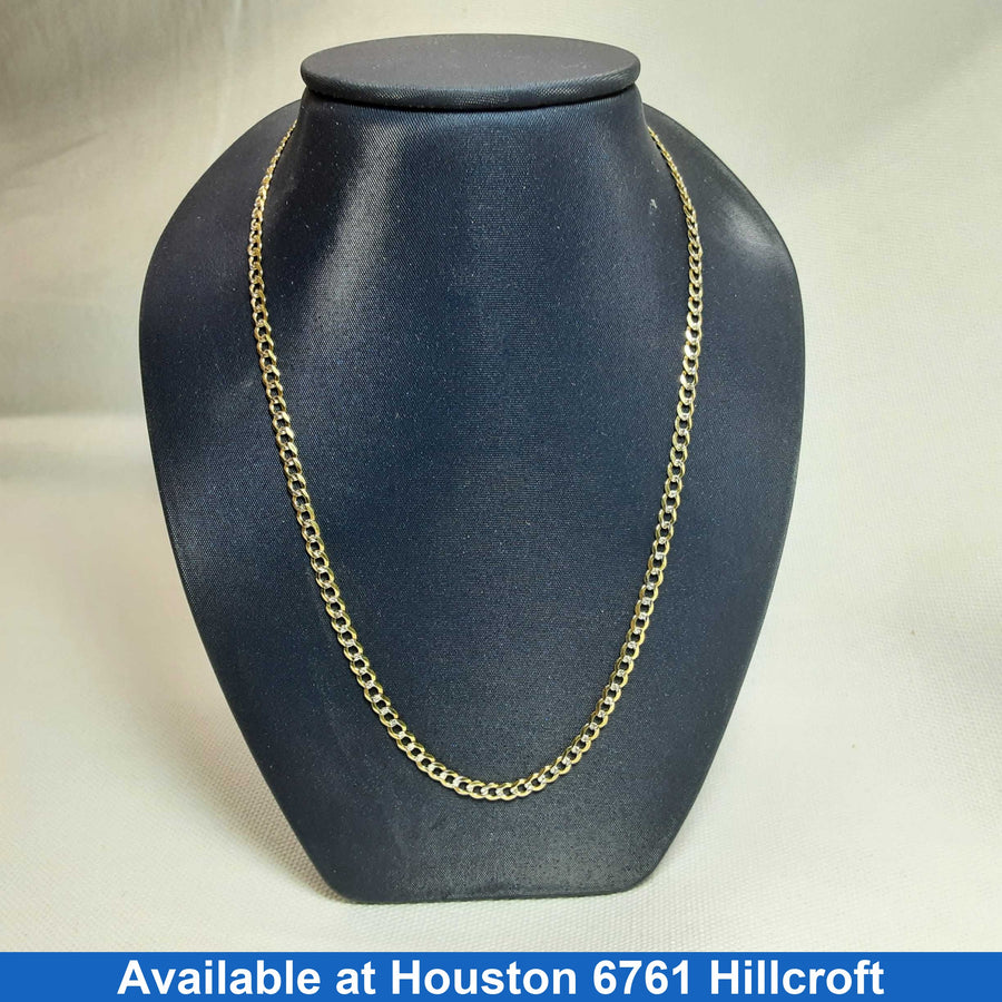 Cuban Link Chain - Yellow Gold 14k (.585) 5.5 grams 18 inch
