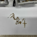 Bead Chain - Tricolor Gold 14k (.585) 11.7 grams 30 inch
