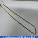 Cuban Link Chain - Yellow Gold 10k (.417) 12.1 grams 22 inch